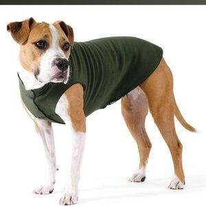 NWT Gold Paw DOG Fleece Sweater JACKET COAT - HUNTER GREEN SZ 28 LARGE